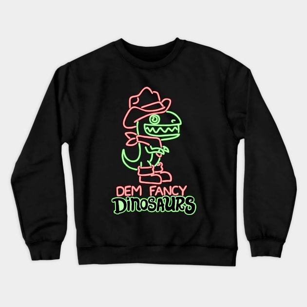 Big City Dinosaur Crewneck Sweatshirt by Dem Fancy Dinosaurs